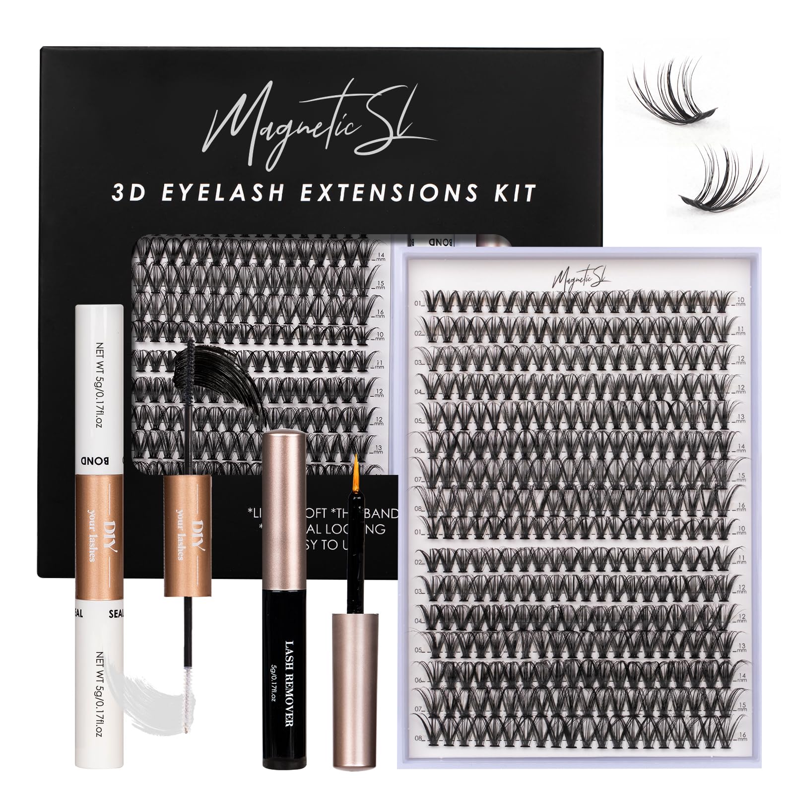 Magnetic SL kit pestanas en racimos 320 para estilos personalizados.