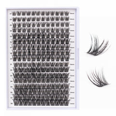 Magnetic SL lash clusters tray with 204 pieces for at-home customization
