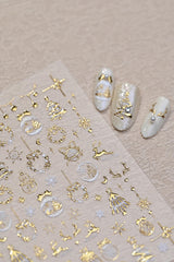 Maigitur estampas uñas árbol Navidad, diseño elegante para uñas de invierno.