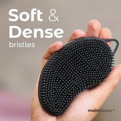 MainBasics exfoliacion suave en silicona para piel mas lisa tras la ducha
