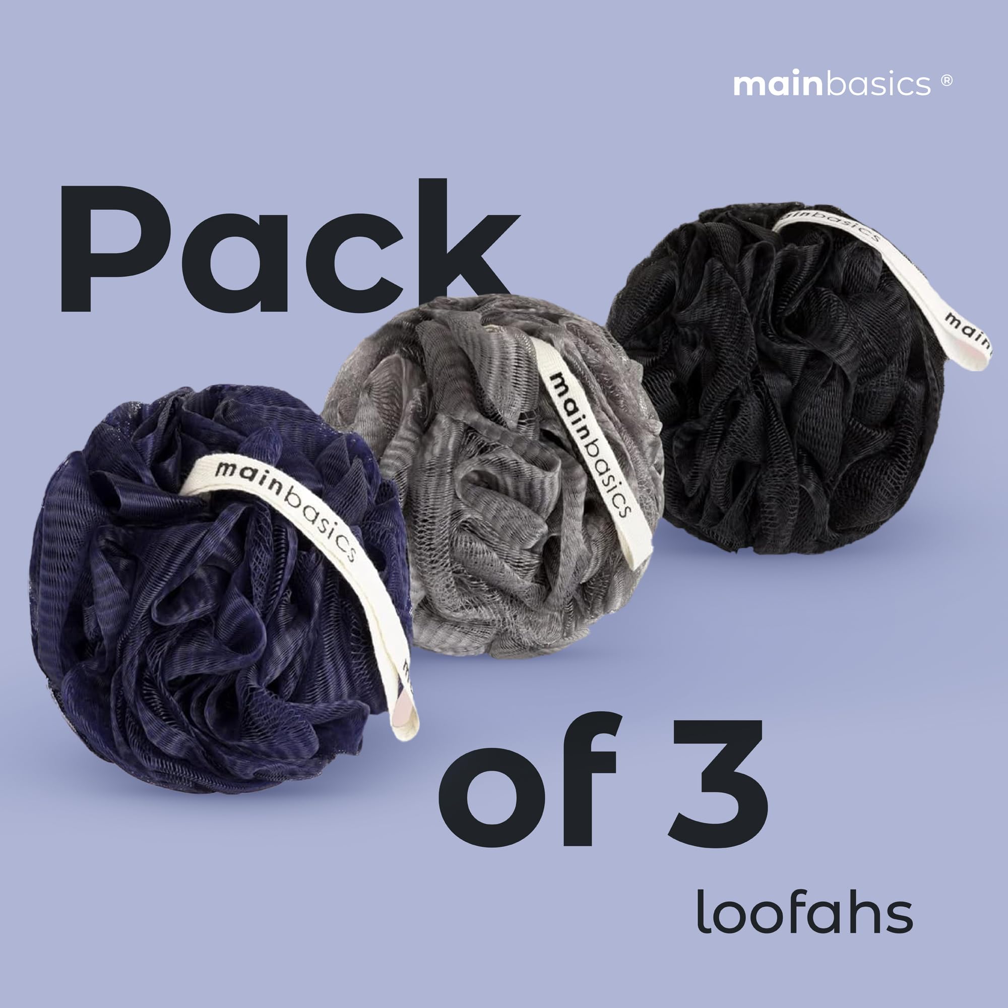MainBasics esponja con gancho para colgar y almacenamiento sencillo