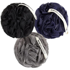 MainBasics esponja set de 3 en negro hielo para exfoliación suave