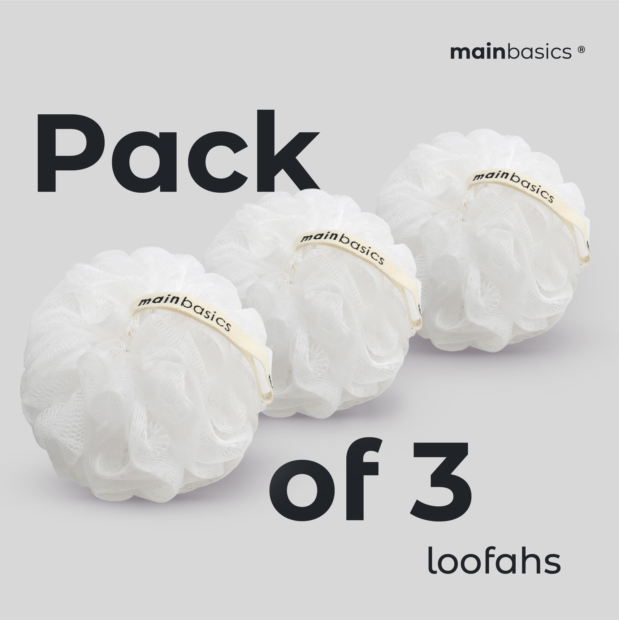 MainBasics lufa ducha uso-diario-familiar, ideal para toda la familia.