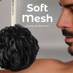 MainBasics lufa nudo resistente garantiza durabilidad durante el baño diario.