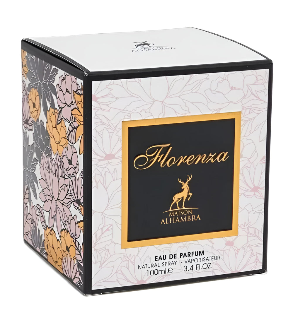 Florence de Maison Alhambra, notas-jazmín-rosa para un aroma romántico.