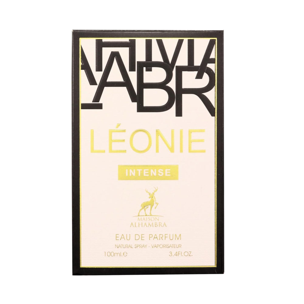 Maison Alhambra Leonie Intense: aplicación en pulso para una experiencia aromática duradera.