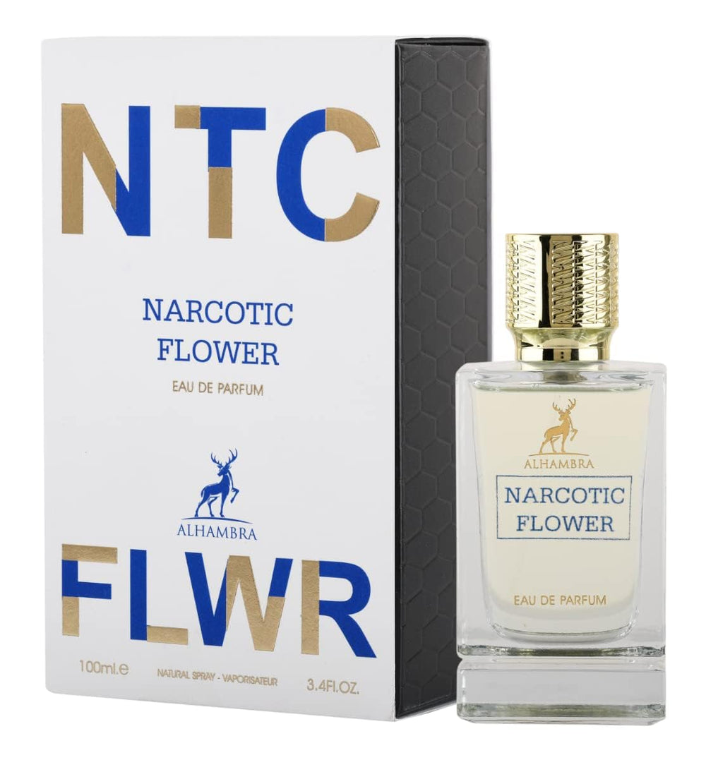 Maison Alhambra Narcótico Floral – botella elegante para experiencias nocturnas