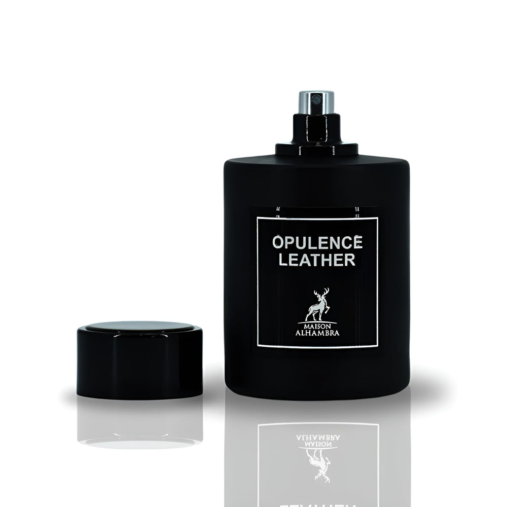 Maison Alhambra Opulence Leather ambar musgo pachuli para estela cálida