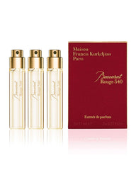 Maison Francis Kurkdjian Baccarat Rouge 540 Extrait, conjunto 3, aroma duradero para viajes.