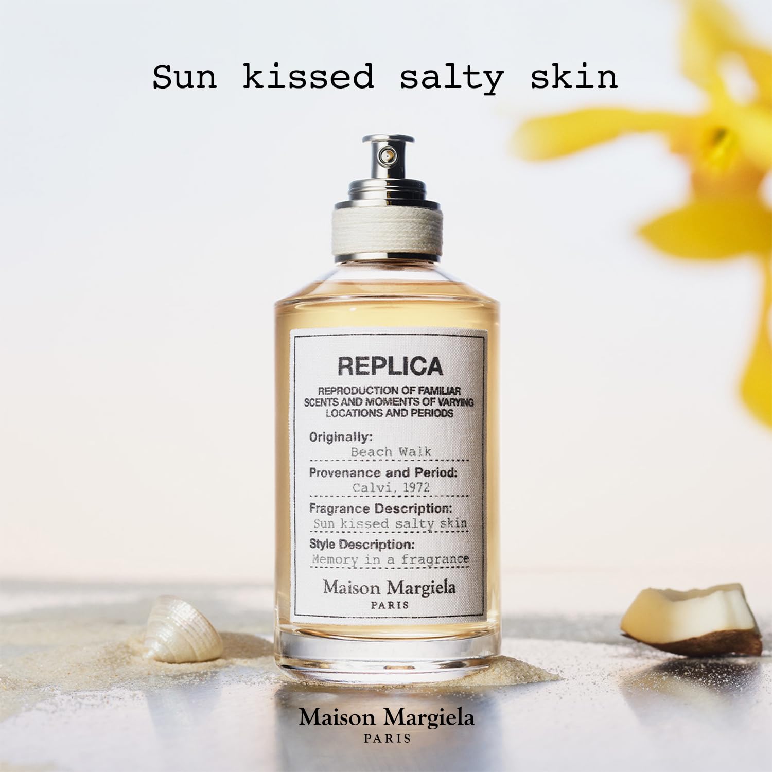 Embalaje Maison Margiela Beachwalk con marca para colección
