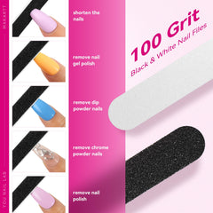 Makartt mini lima 100 grit emery en uso para uñas acrílicas