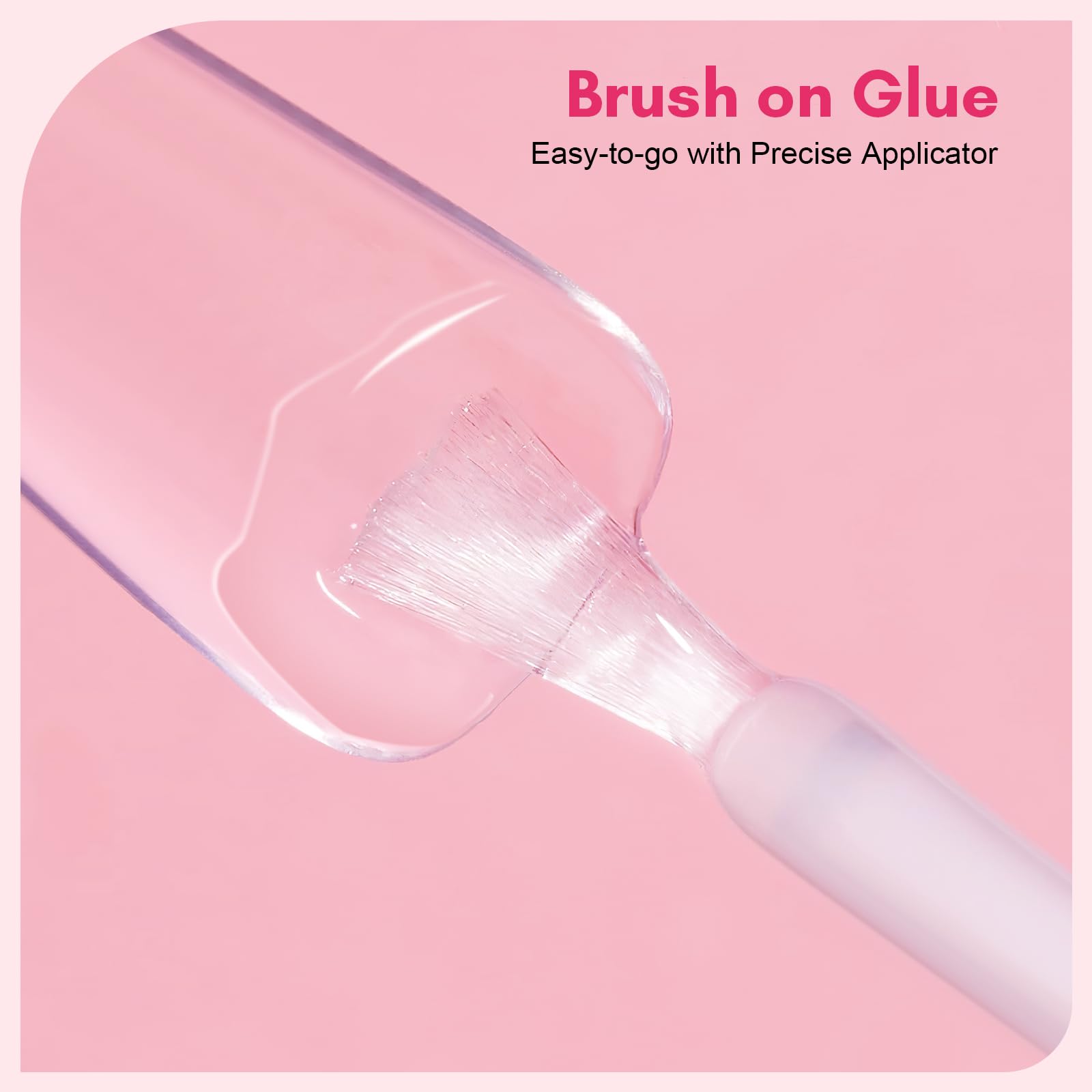 Makartt nail glue brush-on applicator showing easy application