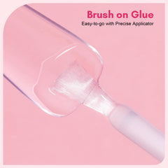 Makartt nail glue brush-on applicator showing easy application