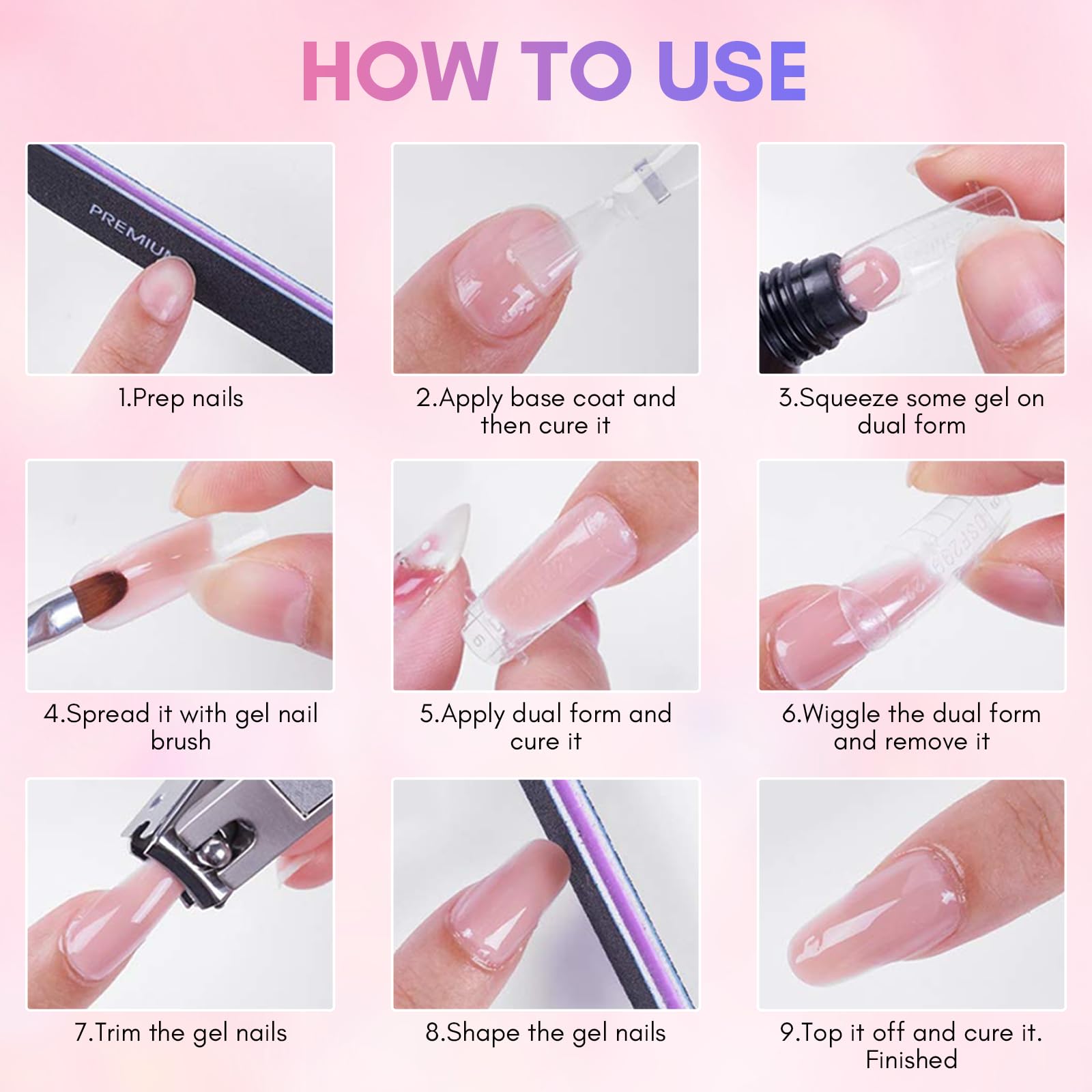 Makartt poly gel set is ideal for long-lasting manicures in a home salon.