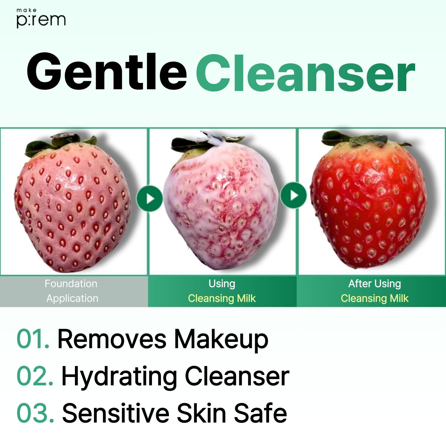 MAKEP:REM Safe Me, textura cremosa que se siente suave al aplicar.