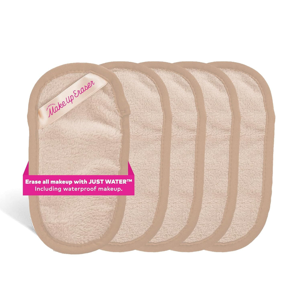 MakeUp Eraser Original Mini PRO 5-Pack: elimina maquillaje con agua, sin irritación.