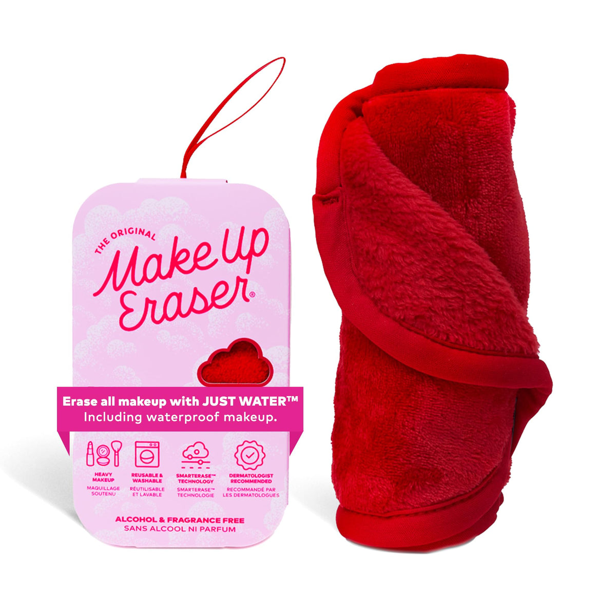 MakeUp Eraser Pro frente del producto, limpieza suave para piel sensible.