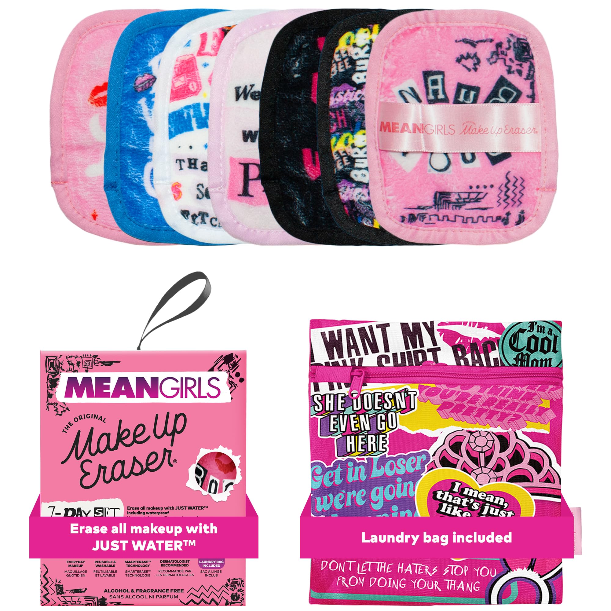 MakeUp Eraser 7 días: frente del pack, fácil de empezar sin alcohol.