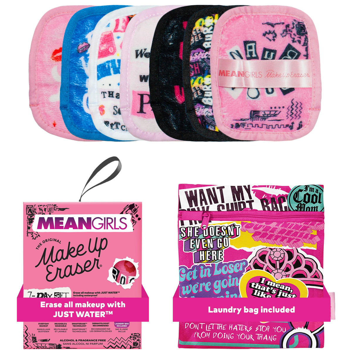 MakeUp Eraser 7 días: frente del pack, fácil de empezar sin alcohol.