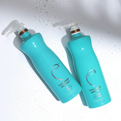 Malibu C application sur cheveux milieu-pointes demeler facilement