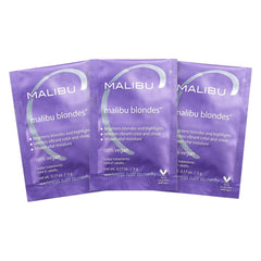 Malibu C Remedio de Bienestar para Rubios: botella para realzar el brillo y eliminar decoloración.