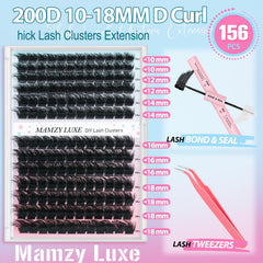 Mamzy Luxe 156 piezas de clústeres favorecen un look profesional en minutos.