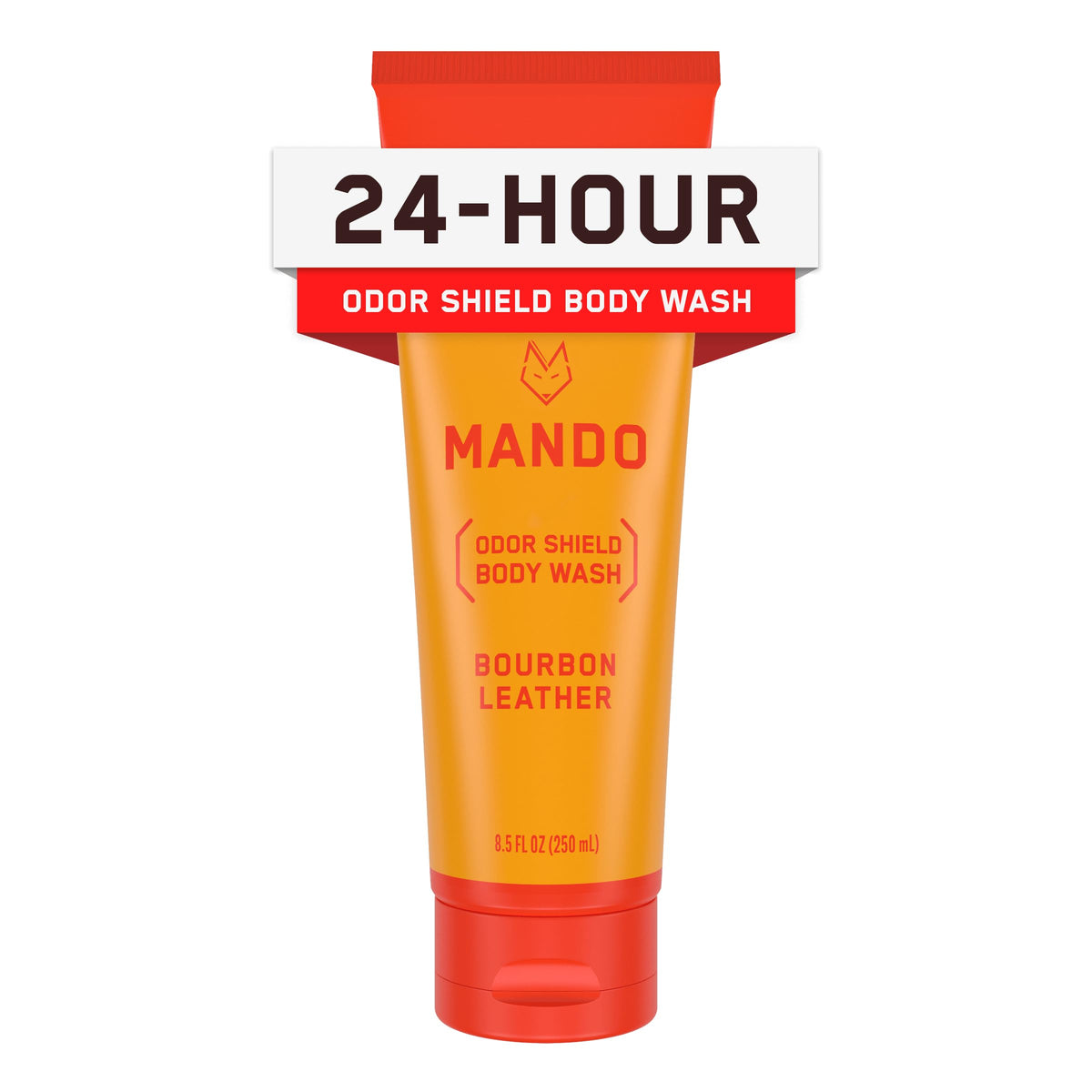 Mando Bouclier Odeur, bouteille Bourbon-Cuir, parfum durable prêt à durer.