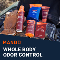 Spray Déodorant Mando Bourbon Leather, parfum masculin et frais toute la journée