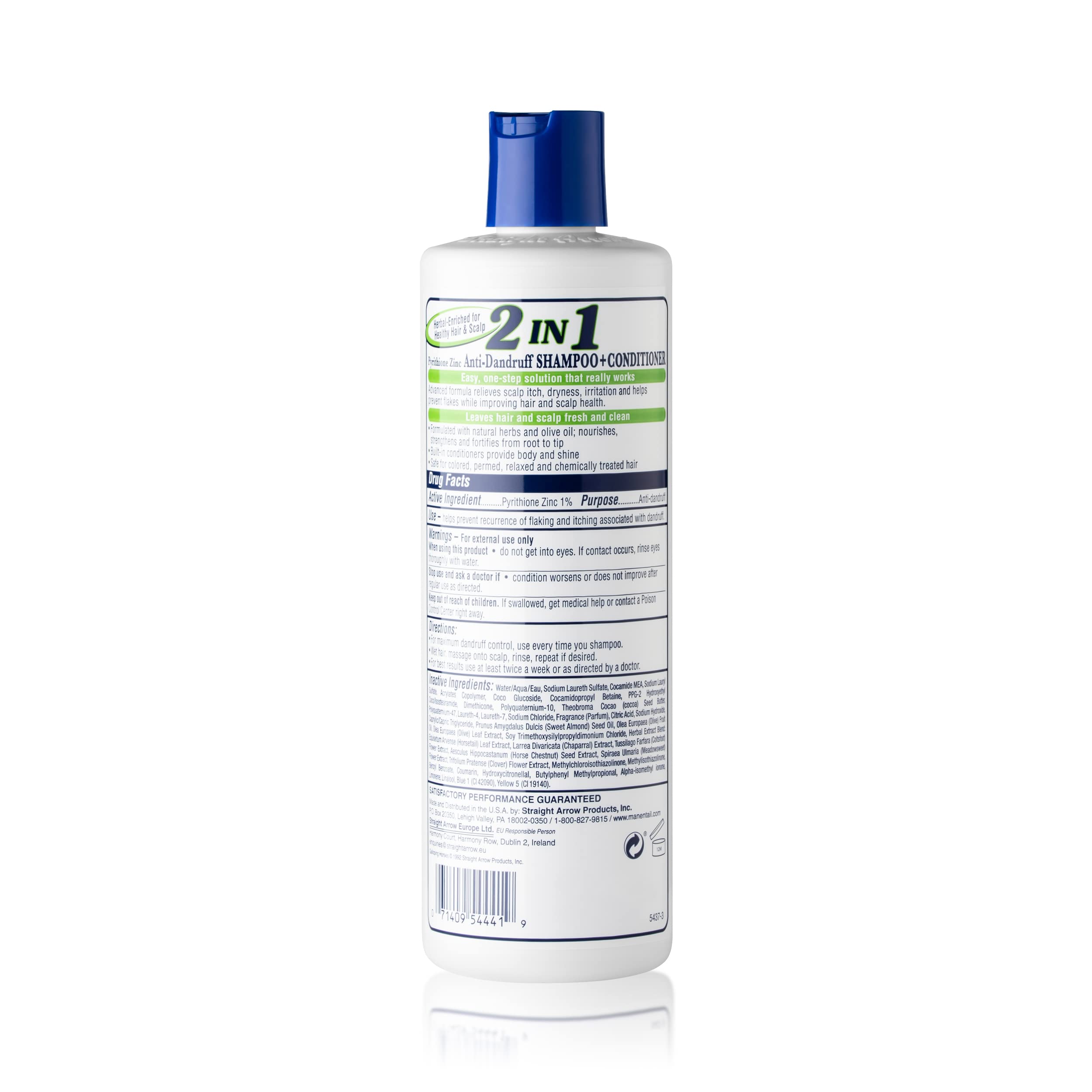 Mane 'n Tail con hierbas naturales y aceite de oliva, ingredientes nutritivos