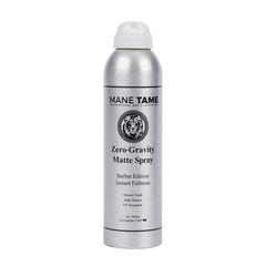 MANE TAME aerosol Cero-Gravedad en botella aporta volumen inmediato sin residuos pegajosos.