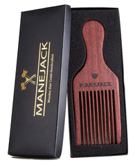 MANEJACK peine-barba de madera para peinar sin estática