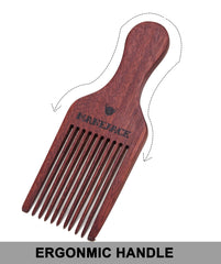 MANEJACK peine-madera para pelo afro facilita desenredar rizos