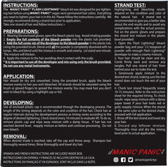 MANIC PANIC Flash Lightning peróxido 30 volúmenes para rubio medio a claro