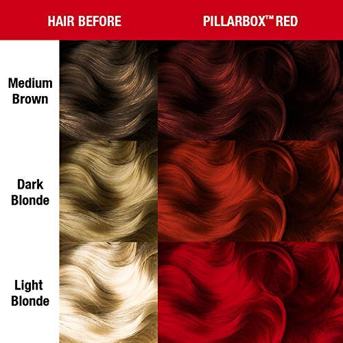 MANIC PANIC Pillarbox Red, tono vivo que se mezcla con otros colores para resultados personalizados