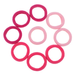 Manipepe gomas rosa para bebé suaves y sin marcar el cabello