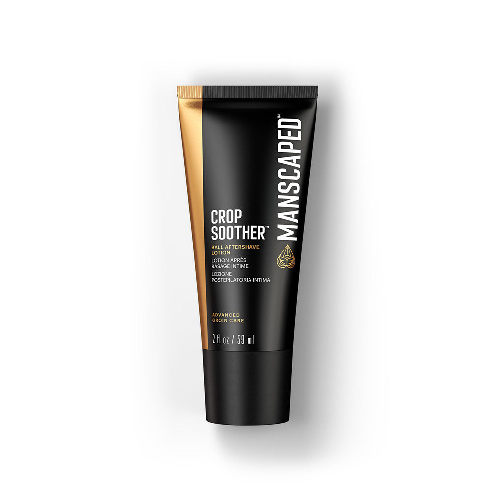 MANSCAPED Crop Soother, bote de aplicación suave para calma tras el afeitado.