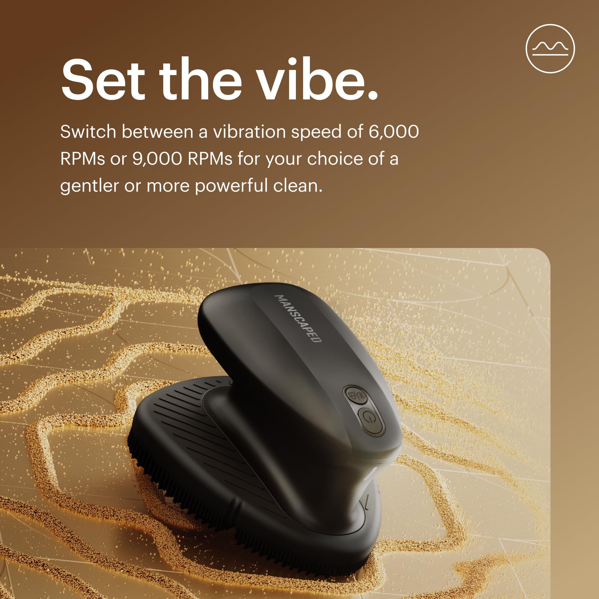 MANSCAPED Face Buffer PRO limpieza rápida en 60 segundos para rutina diaria.
