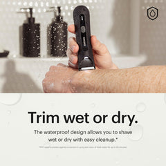 MANSCAPED Plow 2.0 primer plano: afeitado cercano y cómodo.