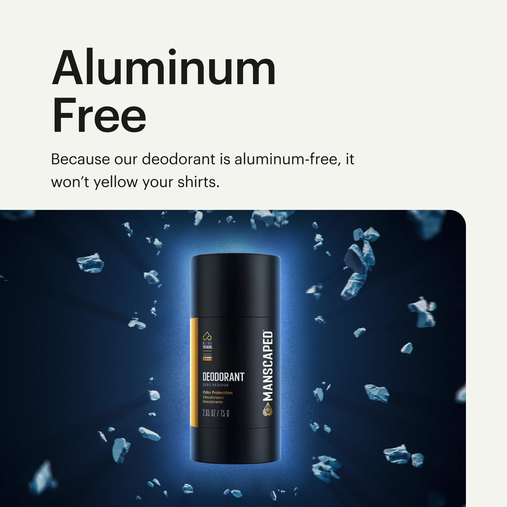 MANSCAPED UltraPremium Desodorante en envase de dos unidades para ahorro.