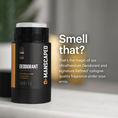 MANSCAPED UltraPremium Desodorante con fragancia de colonia para aroma ligero.