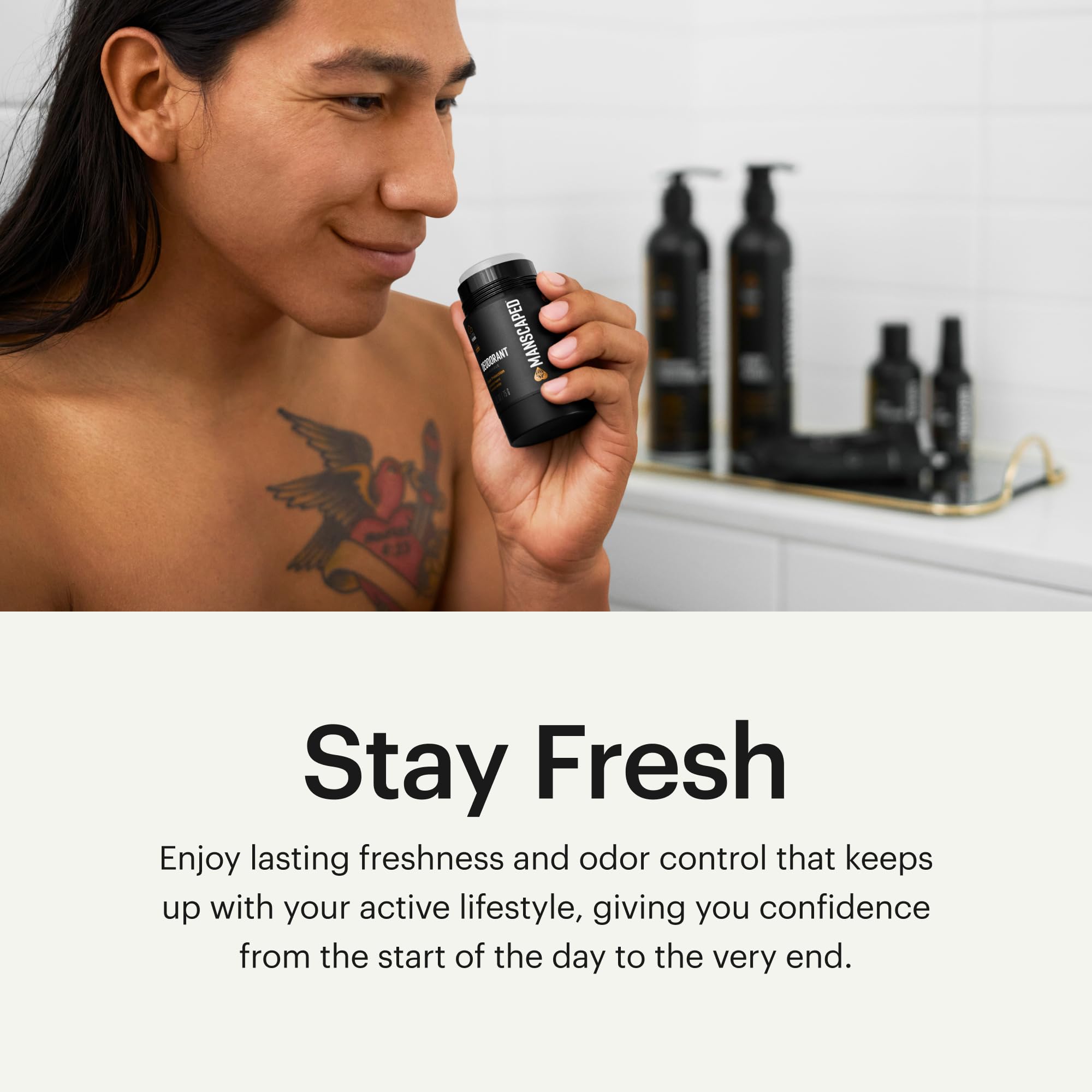 MANSCAPED UltraPremium libre de parabenos y colorantes, opción suave.