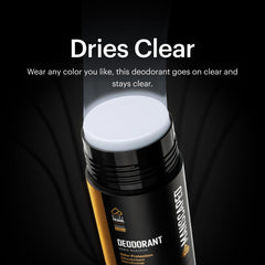 MANSCAPED UltraPremium Desodorante tras la aplicación, se ve seco y cómodo.
