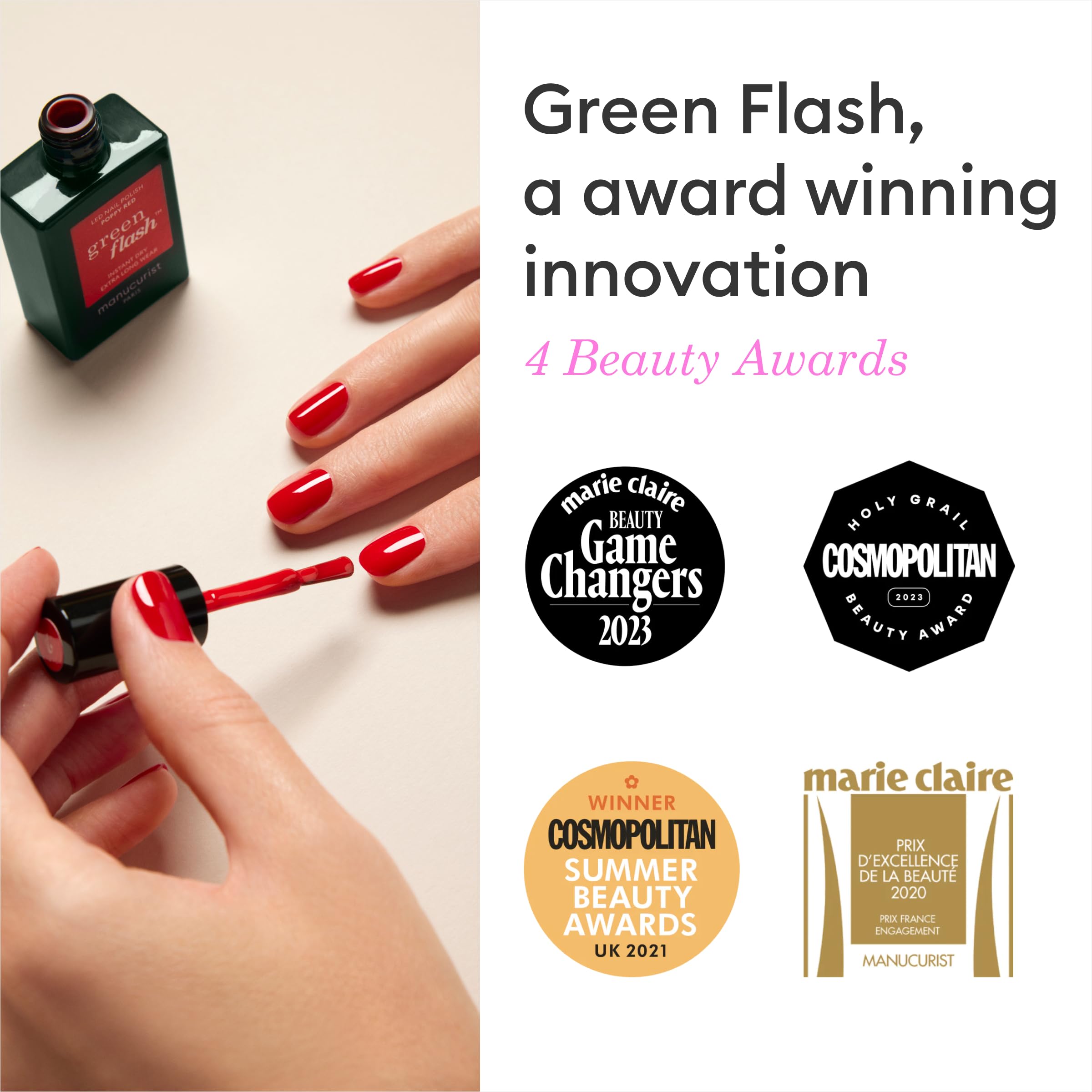 Manucurist Green Flash Base Coat: uso diario con base vegana y 12-free
