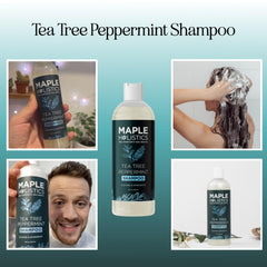 Maple Holistics Champú con aceites esenciales de romero y árbol de té para cabello suave