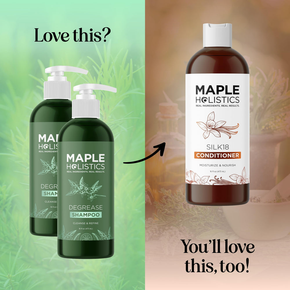 Maple Holistics Degrease con aceites naturales para un cuidado responsable.