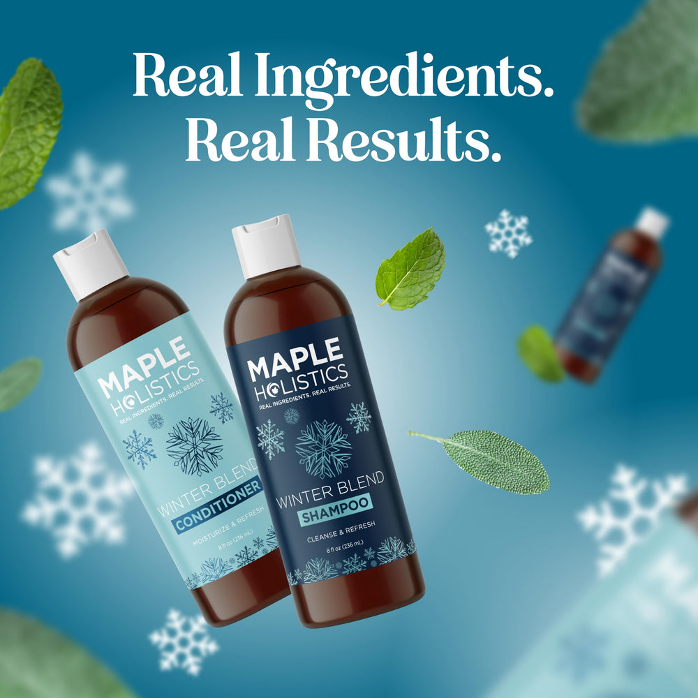 Maple Holistics Bain Frais Menthe – routine capillaire quotidienne, parfum frais et agréable.
