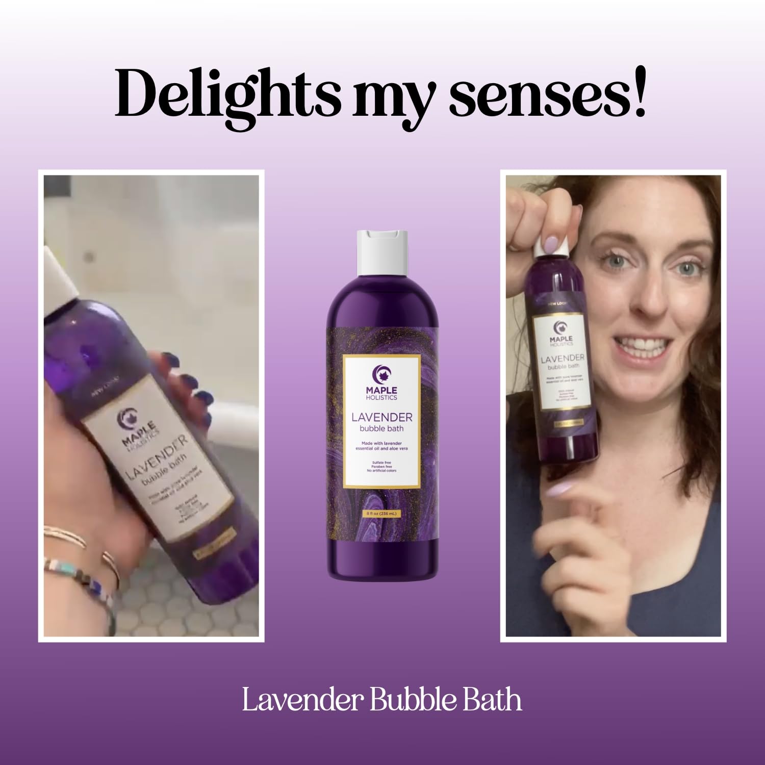 Maple Holistics: salvia esclarea y lavanda promueven experiencia calmante en el baño