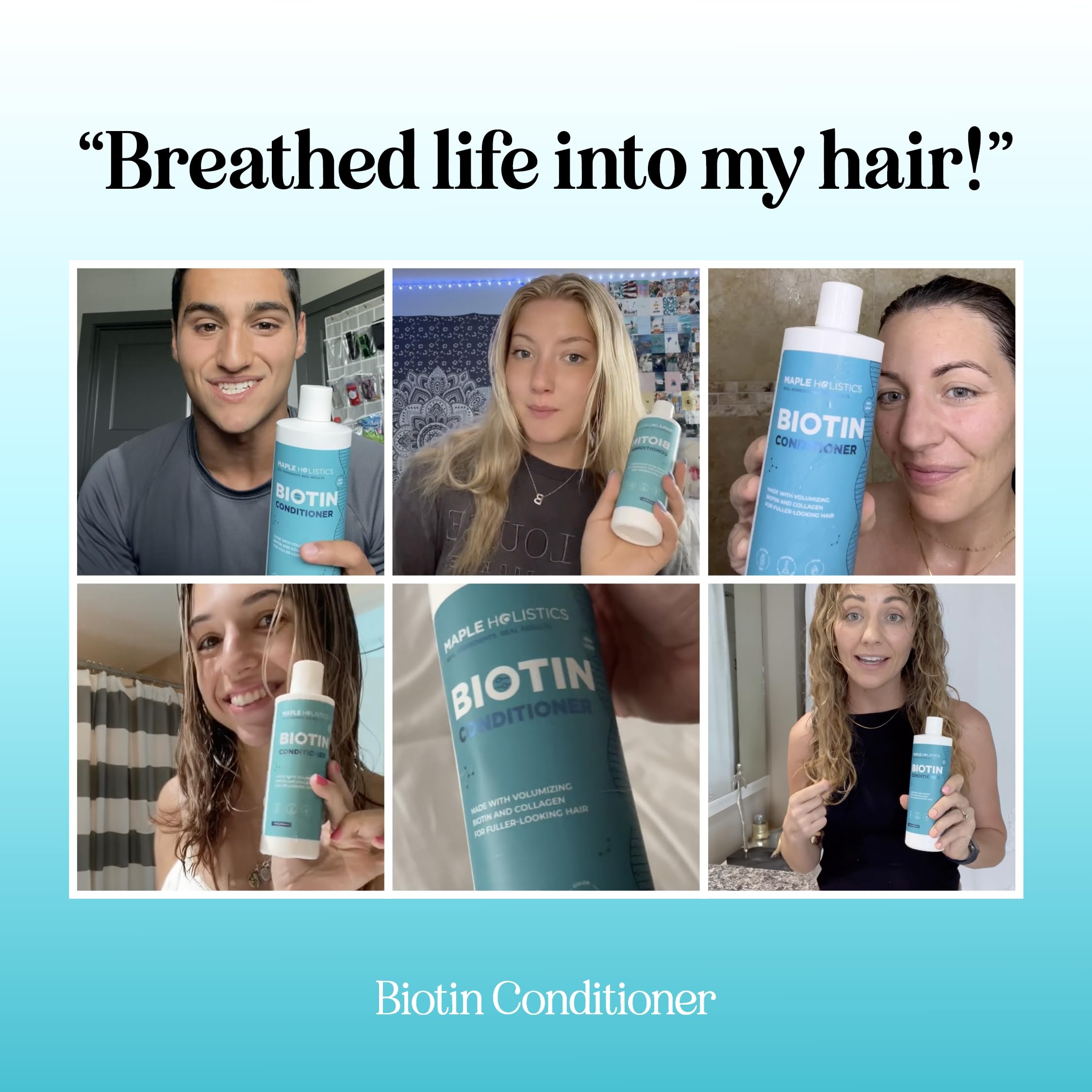 Maple Holistics Biotin Conditionneur — huile d argan nourrissante pour longueurs
