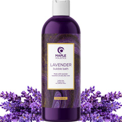 Maple Holistics: vertido de lavanda en el baño para un ritual relajante