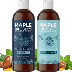 Maple Holistics Shampoing Eau Dure – nettoie et clarifie en douceur pour cheveux propres et brillants.